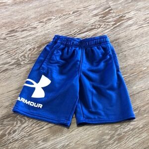 Boy’s Under Armour Symbol Signature Terry - Blue Shorts